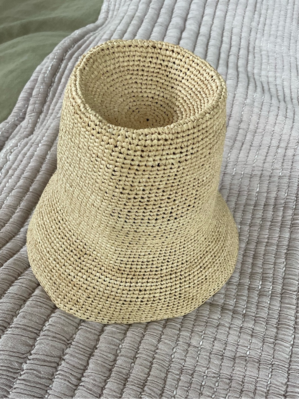 Janessa Leone Raffia (Straw) Crochet Bucket Hat